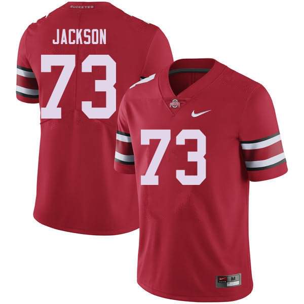 Men's Nike Ohio State Buckeyes Jonah Jackson #73 Red College Football Jersey Classic HOO70Q1V