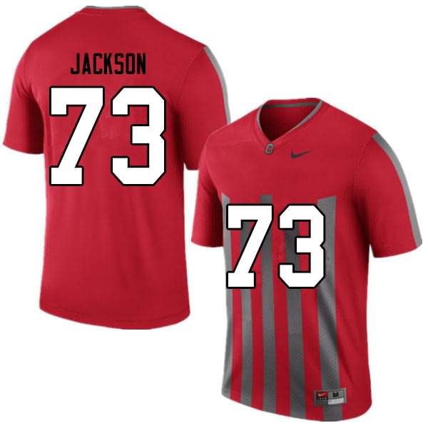 Men's Nike Ohio State Buckeyes Jonah Jackson #73 Retro College Football Jersey In Stock ZAJ26Q6Y