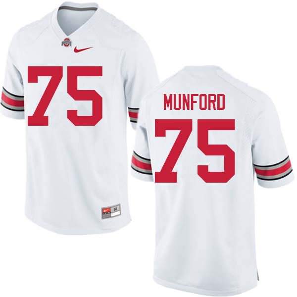 Men's Nike Ohio State Buckeyes Thayer Munford #75 White College Football Jersey On Sale QNV20Q0T