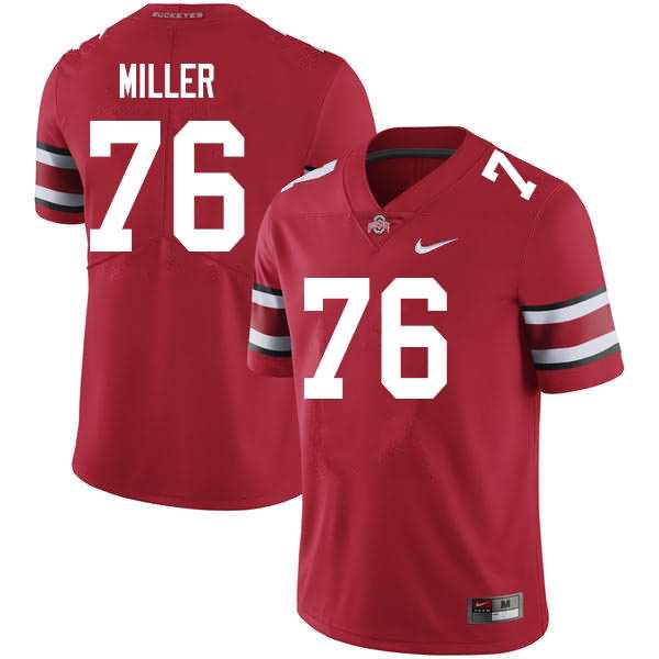Men's Nike Ohio State Buckeyes Harry Miller #76 Scarlet College Football Jersey Restock MDV46Q6R