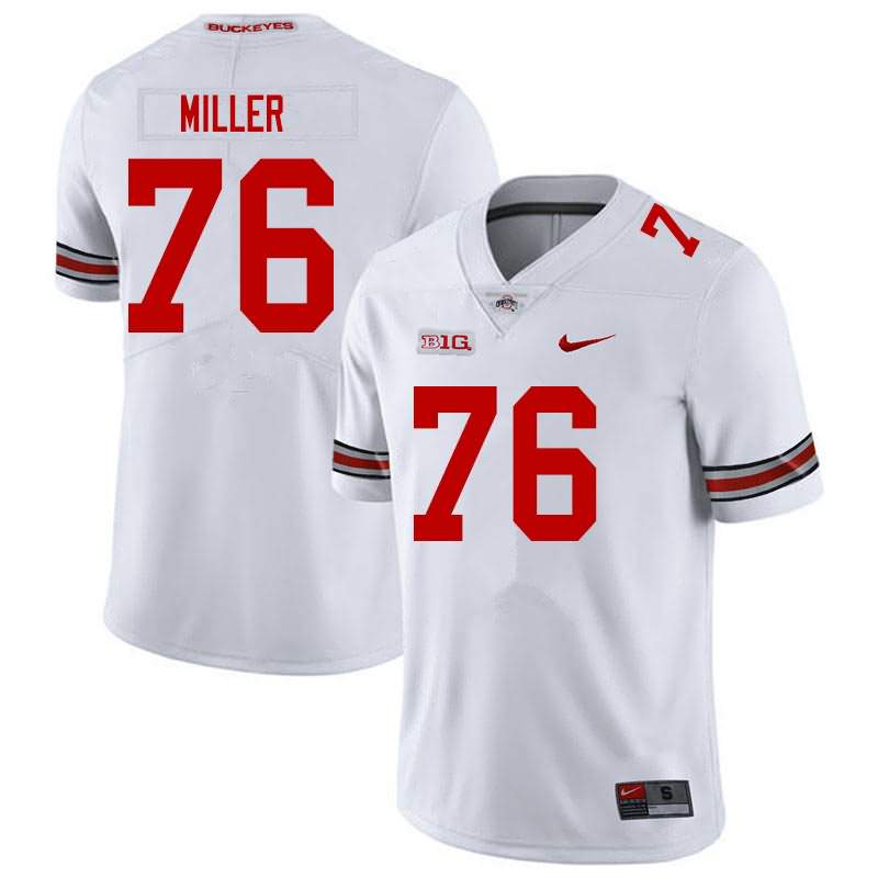 Men's Nike Ohio State Buckeyes Harry Miller #76 White College Football Jersey New Arrival TEL15Q8H