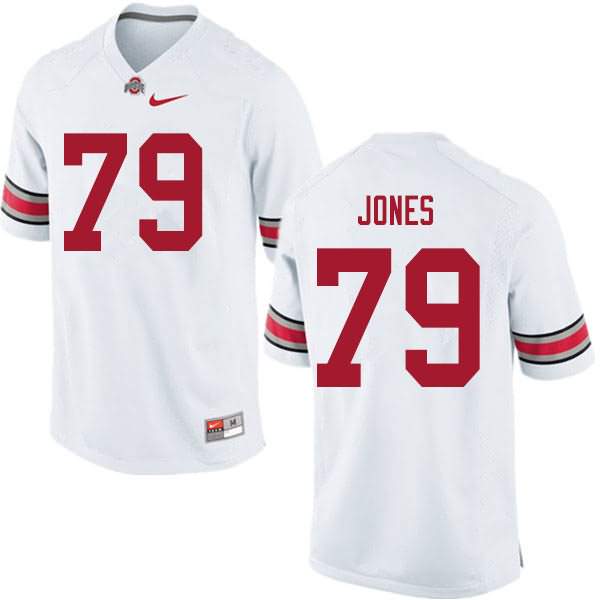 Men's Nike Ohio State Buckeyes Dawand Jones #79 White College Football Jersey Spring ILE55Q1S