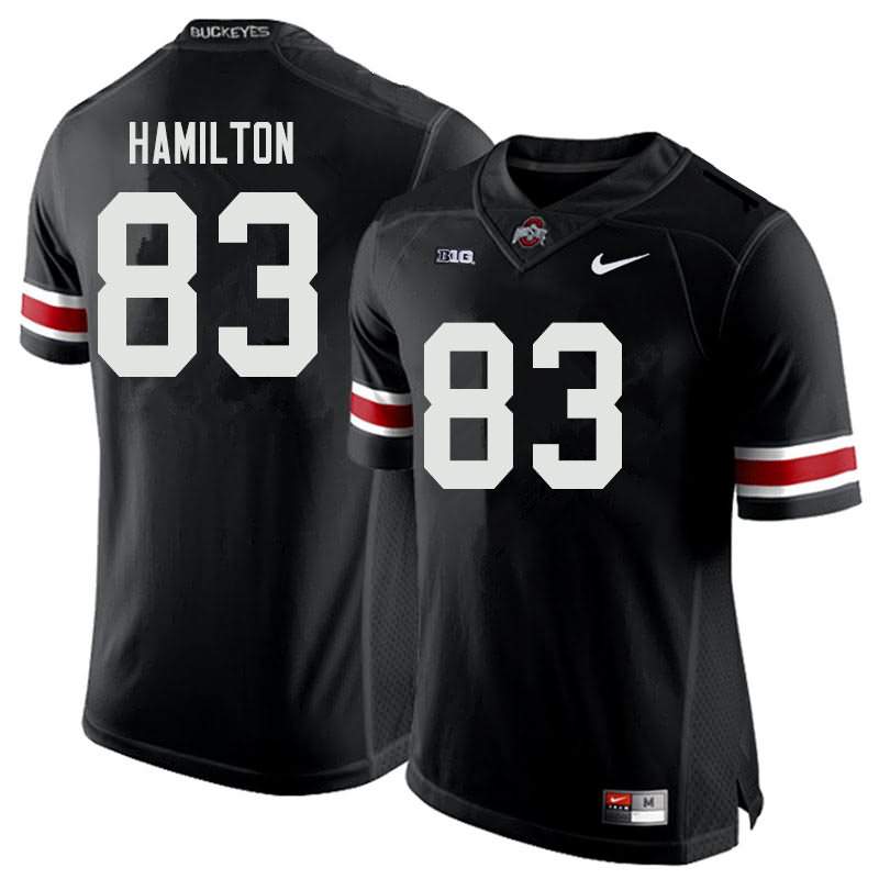 Men's Nike Ohio State Buckeyes Cormontae Hamilton #83 Black College Football Jersey April WEK83Q4V