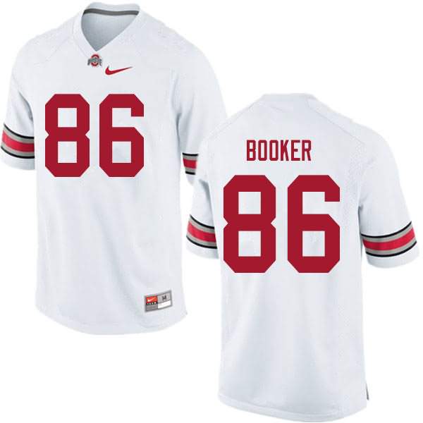 Men's Nike Ohio State Buckeyes Chris Booker #86 White College Football Jersey Sport YDA34Q2P