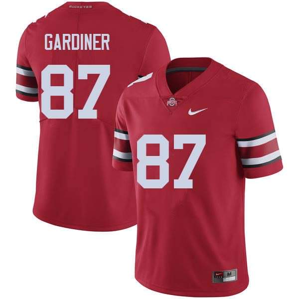Men's Nike Ohio State Buckeyes Ellijah Gardiner #87 Red College Football Jersey Online GDH10Q3W