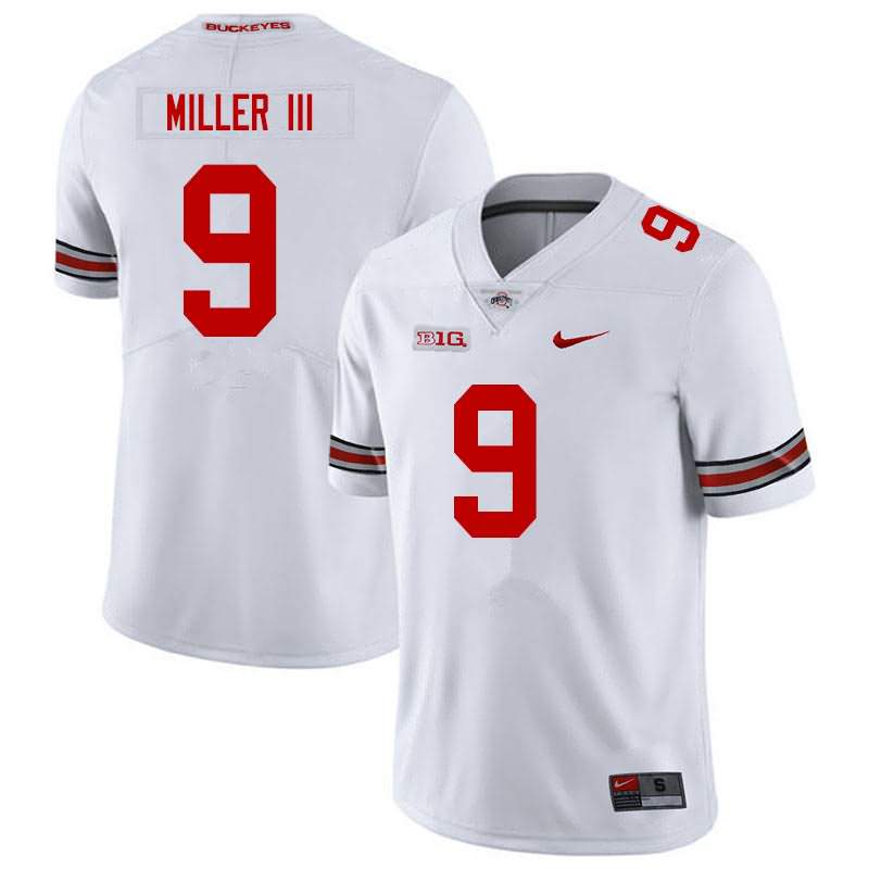 Men's Nike Ohio State Buckeyes Jack Miller III #9 White College Football Jersey Special UJJ81Q6V