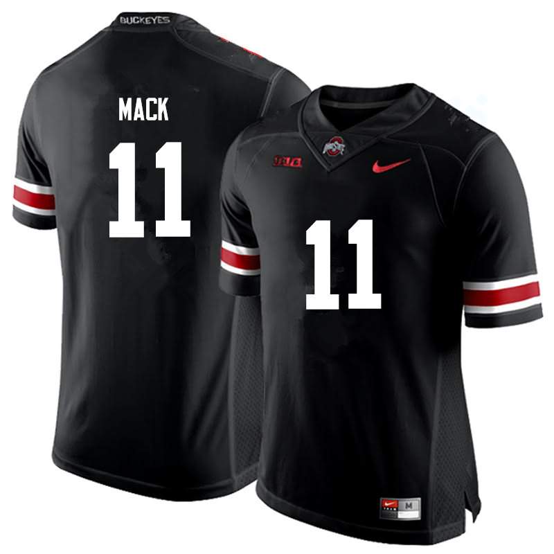 Men's Nike Ohio State Buckeyes Austin Mack #11 Black College Football Jersey Damping NWZ63Q3F