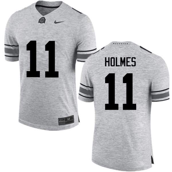 Men's Nike Ohio State Buckeyes Jalyn Holmes #11 Gray College Football Jersey New Release QCA04Q4C