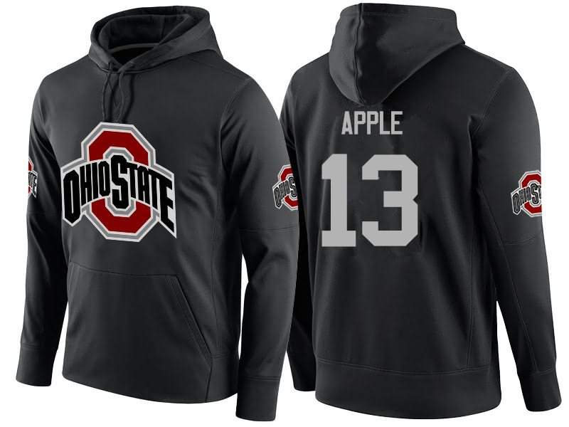 Men's Nike Ohio State Buckeyes Eli Apple #13 College Name-Number Football Hoodie Version GTF53Q6T