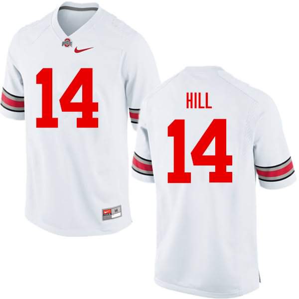 Men's Nike Ohio State Buckeyes KJ Hill #14 White College Football Jersey Breathable AHX78Q2I