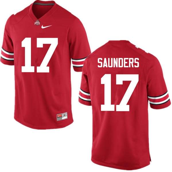 Men's Nike Ohio State Buckeyes C.J. Saunders #17 Red College Football Jersey January AXI64Q3V