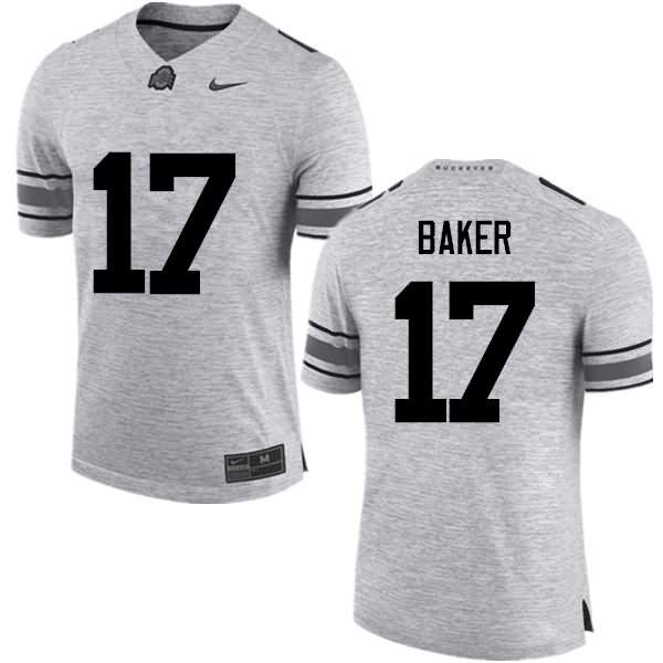 Men's Nike Ohio State Buckeyes Jerome Baker #17 Gray College Football Jersey New Release GSF20Q8N