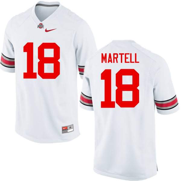 Men's Nike Ohio State Buckeyes Tate Martell #18 White College Football Jersey Jogging HRR38Q2M