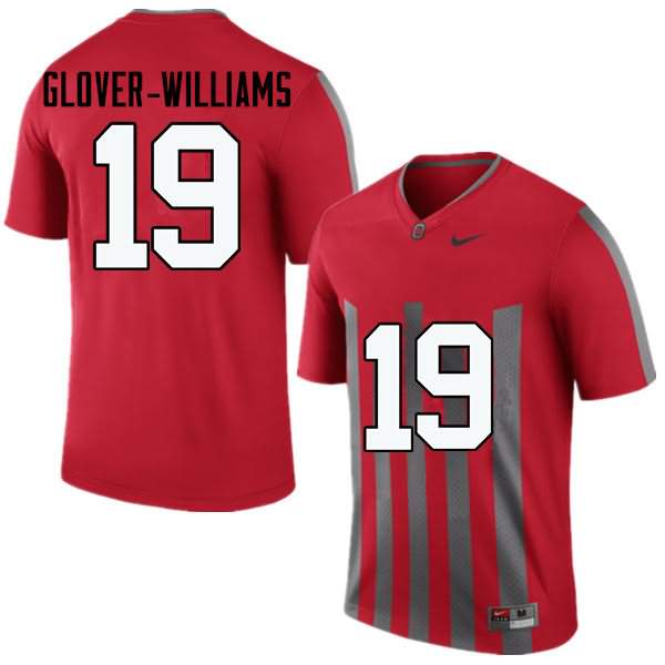 Men's Nike Ohio State Buckeyes Eric Glover-Williams #19 Throwback College Football Jersey Latest QGK01Q1V