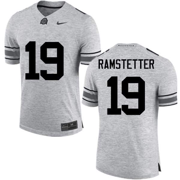 Men's Nike Ohio State Buckeyes Joe Ramstetter #19 Gray College Football Jersey Freeshipping VLK51Q8N
