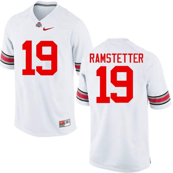 Men's Nike Ohio State Buckeyes Joe Ramstetter #19 White College Football Jersey Hot RPG51Q3M