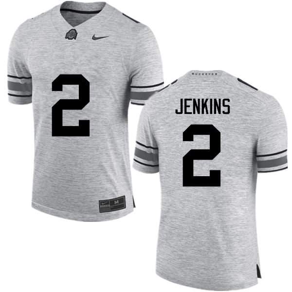 Men's Nike Ohio State Buckeyes Malcolm Jenkins #2 Gray College Football Jersey In Stock AQN36Q4W