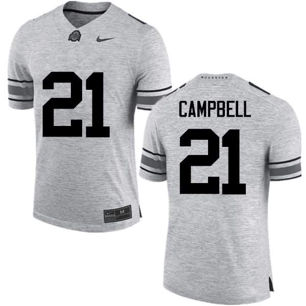 Men's Nike Ohio State Buckeyes Parris Campbell #21 Gray College Football Jersey March RRP51Q4D