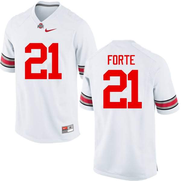 Men's Nike Ohio State Buckeyes Trevon Forte #21 White College Football Jersey May WXG20Q7U