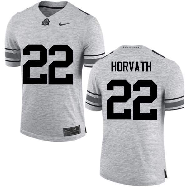 Men's Nike Ohio State Buckeyes Les Horvath #22 Gray College Football Jersey New Year EGV77Q2L