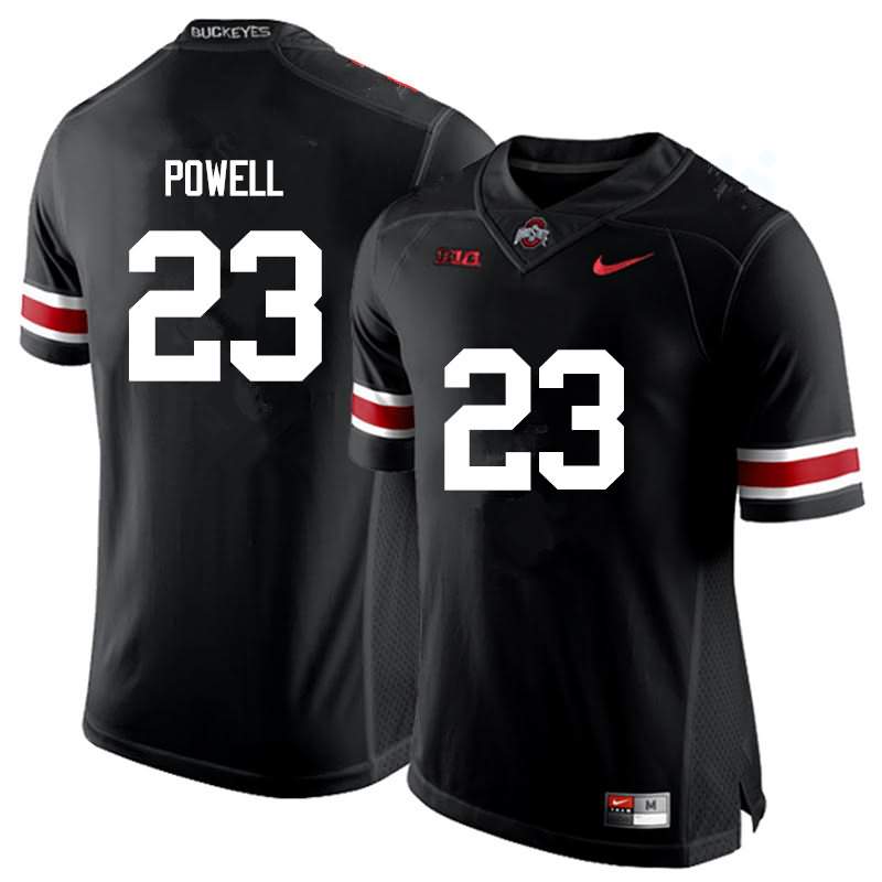 Men's Nike Ohio State Buckeyes Tyvis Powell #23 Black College Football Jersey Season WSY35Q2Q