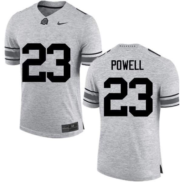 Men's Nike Ohio State Buckeyes Tyvis Powell #23 Gray College Football Jersey New Style CXG88Q5L
