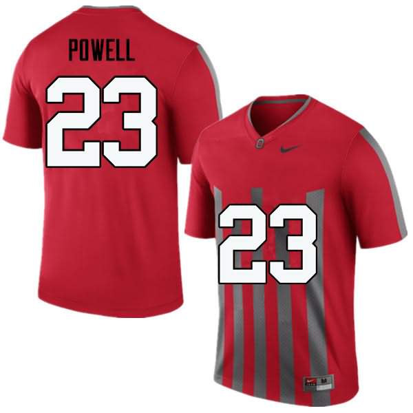 Men's Nike Ohio State Buckeyes Tyvis Powell #23 Throwback College Football Jersey Hot Sale KSN81Q7O