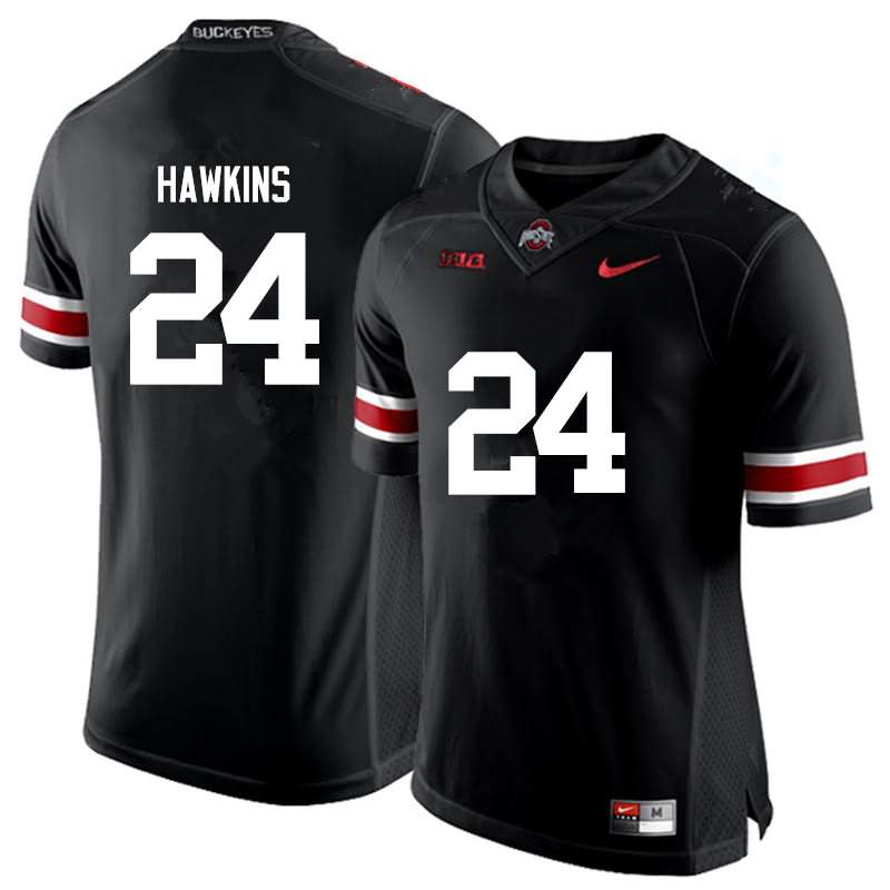 Men's Nike Ohio State Buckeyes Kierre Hawkins #24 Black College Football Jersey Damping IFU42Q1F