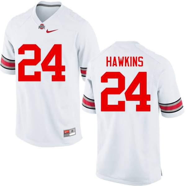 Men's Nike Ohio State Buckeyes Kierre Hawkins #24 White College Football Jersey Season XMZ31Q4G
