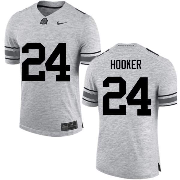 Men's Nike Ohio State Buckeyes Malik Hooker #24 Gray College Football Jersey Freeshipping EBQ37Q3G