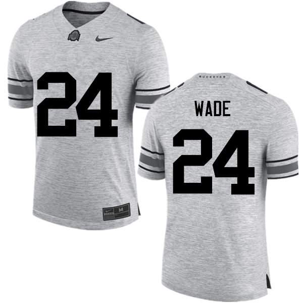 Men's Nike Ohio State Buckeyes Shaun Wade #24 Gray College Football Jersey OG MGE84Q2T