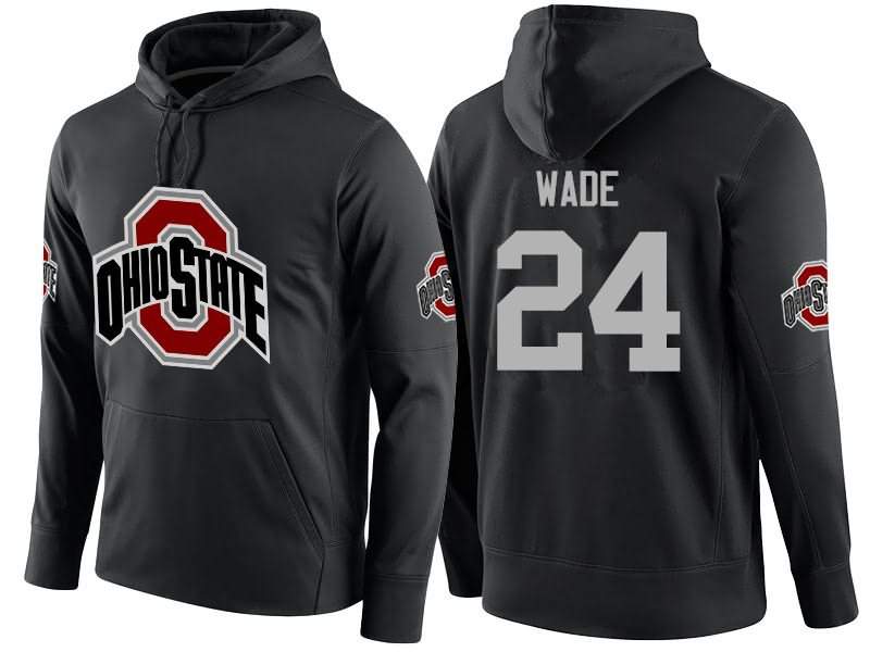 Men's Nike Ohio State Buckeyes Shaun Wade #24 College Name-Number Football Hoodie Limited COU74Q7K