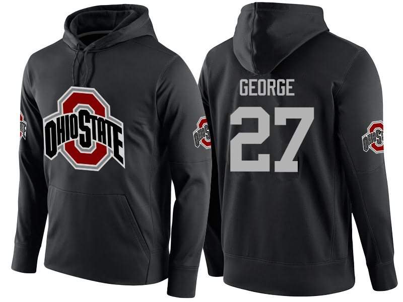 Men's Nike Ohio State Buckeyes Eddie George #27 College Name-Number Football Hoodie New Style TUV85Q4N