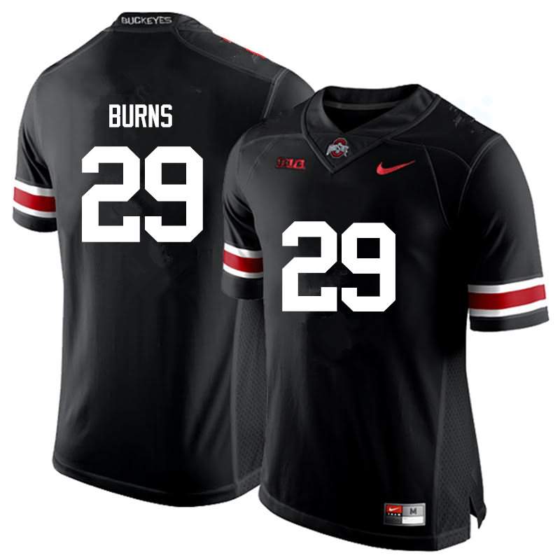 Men's Nike Ohio State Buckeyes Rodjay Burns #29 Black College Football Jersey Designated GMF72Q4O