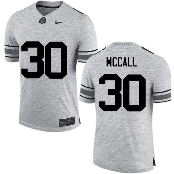 Men's Nike Ohio State Buckeyes Demario McCall #30 Gray College Football Jersey Black Friday WPL53Q6J