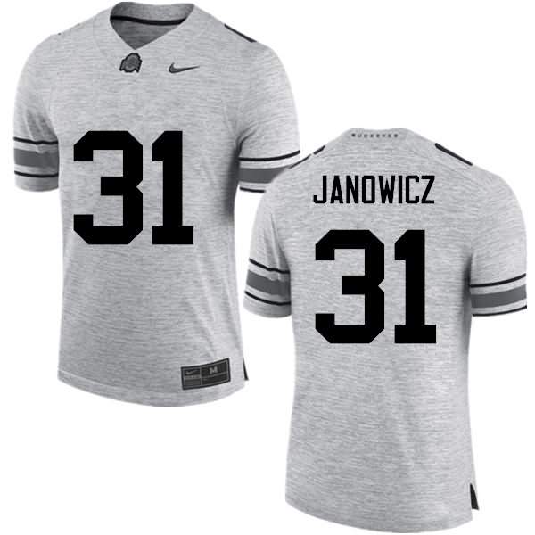 Men's Nike Ohio State Buckeyes Vic Janowicz #31 Gray College Football Jersey Sport IHR84Q6U