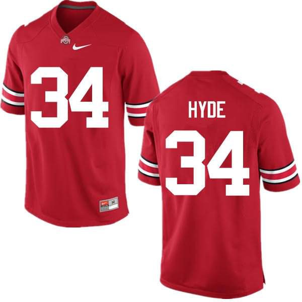 Men's Nike Ohio State Buckeyes Carlos Hyde #34 Red College Football Jersey Damping AIG66Q8C