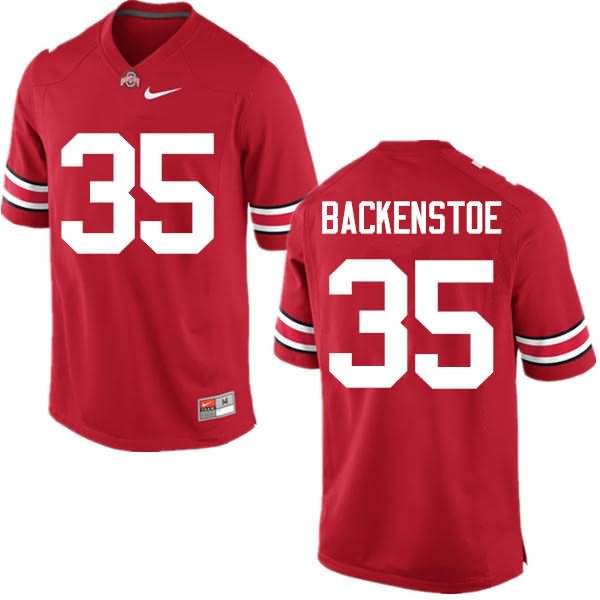 Men's Nike Ohio State Buckeyes Alex Backenstoe #35 Red College Football Jersey Limited TQW38Q5U