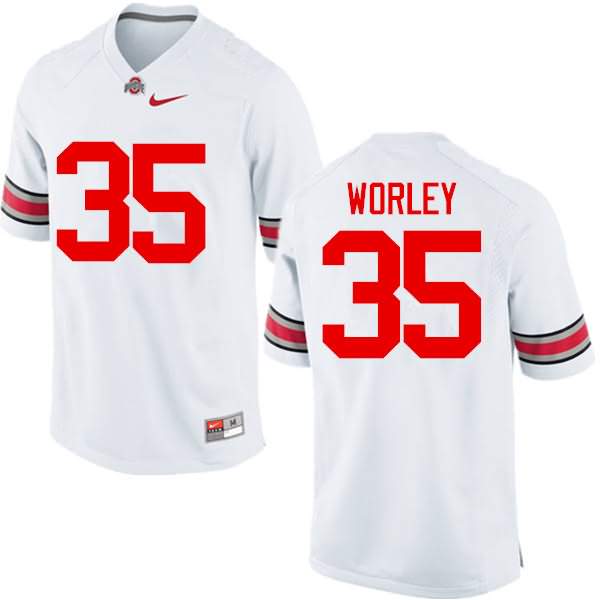 Men's Nike Ohio State Buckeyes Chris Worley #35 White College Football Jersey New EWP35Q5Z