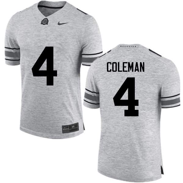Men's Nike Ohio State Buckeyes Kurt Coleman #4 Gray College Football Jersey Wholesale MOR44Q2W