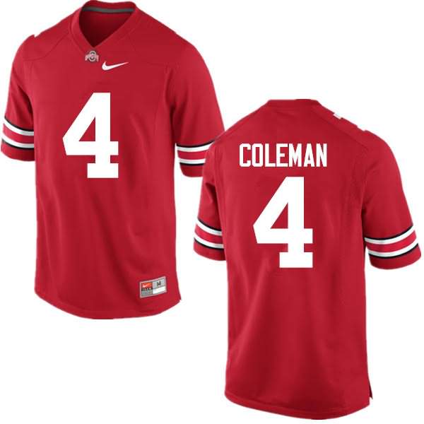 Men's Nike Ohio State Buckeyes Kurt Coleman #4 Red College Football Jersey High Quality QHH31Q4L