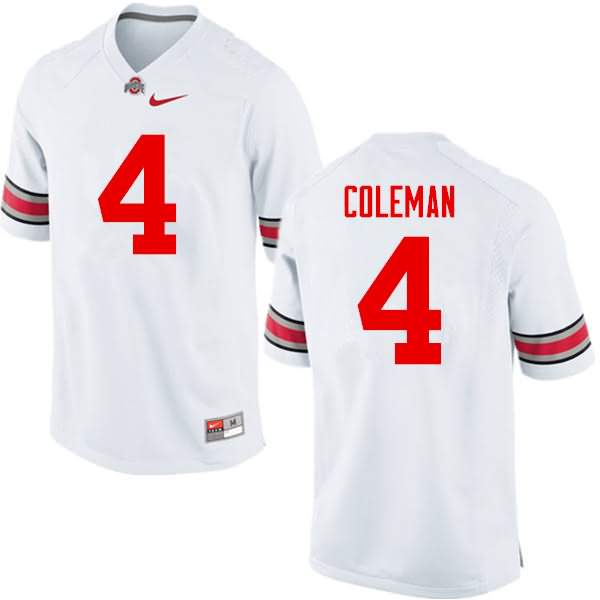 Men's Nike Ohio State Buckeyes Kurt Coleman #4 White College Football Jersey Colors DFG52Q5Q