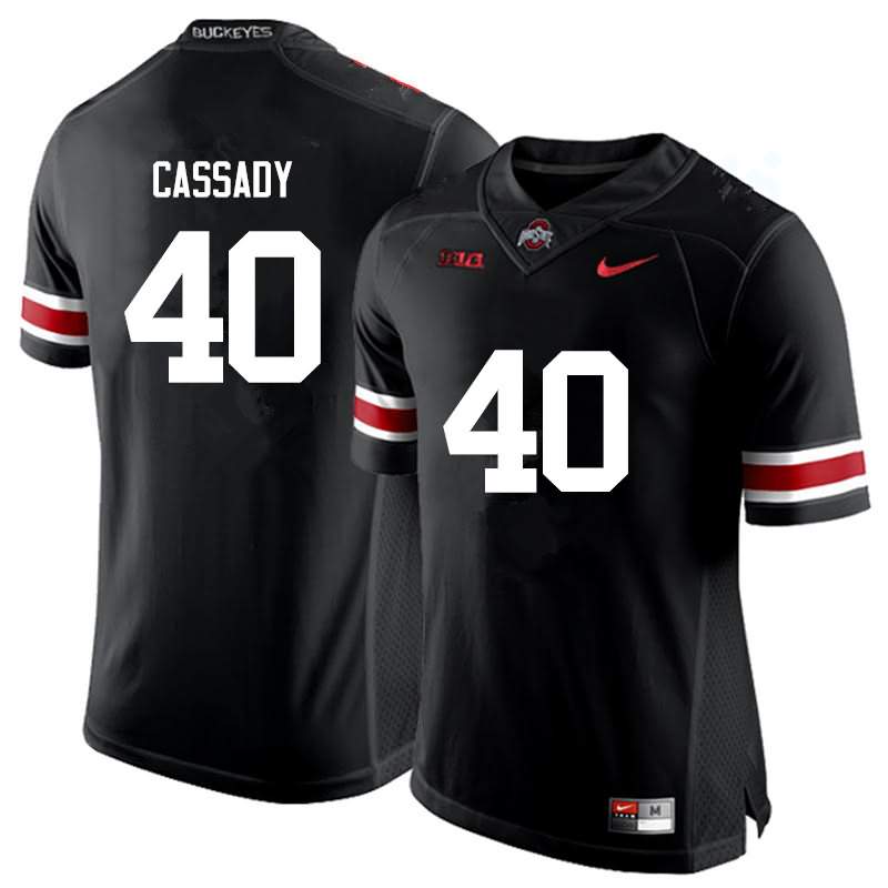 Men's Nike Ohio State Buckeyes Howard Cassady #40 Black College Football Jersey Sport CWV73Q1O