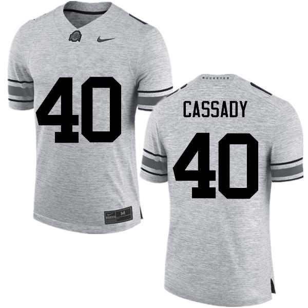 Men's Nike Ohio State Buckeyes Howard Cassady #40 Gray College Football Jersey New PWU05Q6R