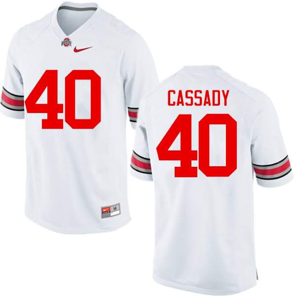 Men's Nike Ohio State Buckeyes Howard Cassady #40 White College Football Jersey March DNK05Q8O