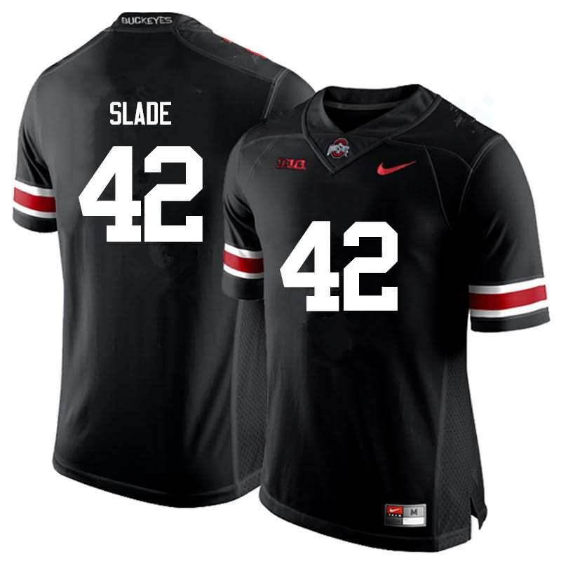 Men's Nike Ohio State Buckeyes Darius Slade #42 Black College Football Jersey For Sale HND72Q1D