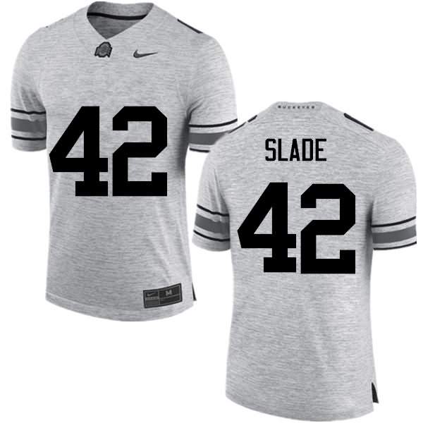 Men's Nike Ohio State Buckeyes Darius Slade #42 Gray College Football Jersey High Quality OXD52Q4H
