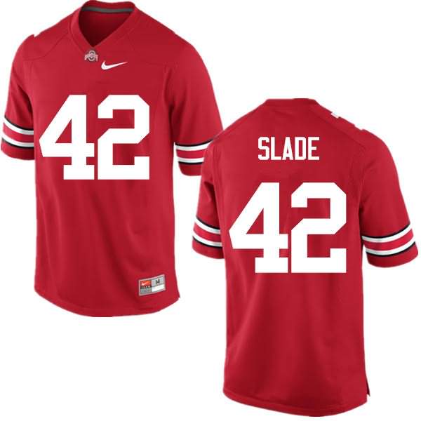 Men's Nike Ohio State Buckeyes Darius Slade #42 Red College Football Jersey New Release JZS64Q5H