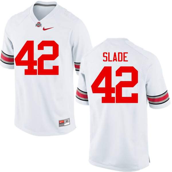 Men's Nike Ohio State Buckeyes Darius Slade #42 White College Football Jersey Fashion YOF06Q3T