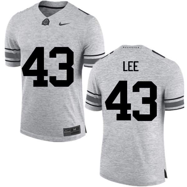 Men's Nike Ohio State Buckeyes Darron Lee #43 Gray College Football Jersey October NLJ06Q5M